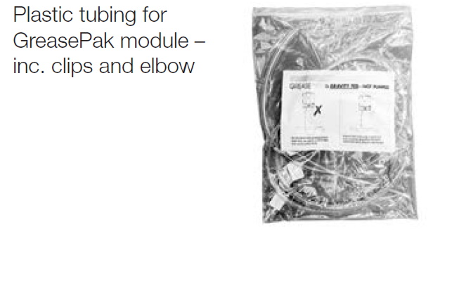 Mechline GreasePaK Plastic tubing inc. clips and elbow